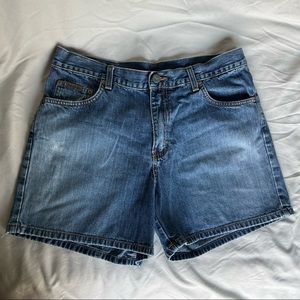 Calvin Klein Baggy Cotton Shorts Size 9 Medium Wash